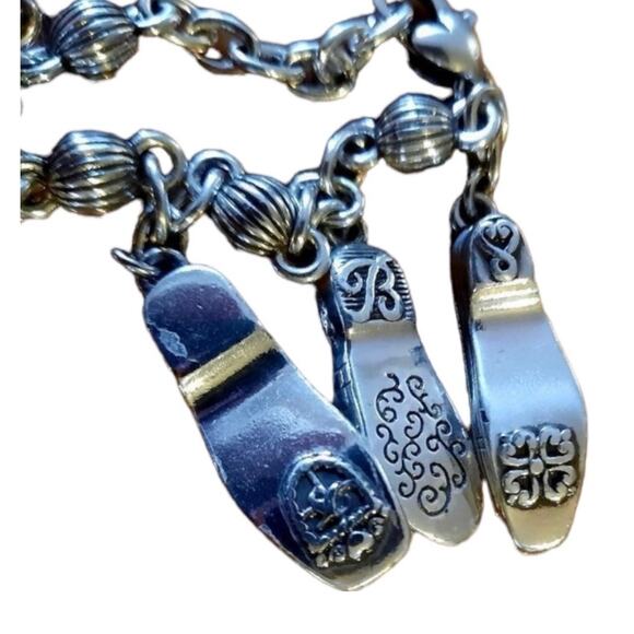 Brighton "Love Shoes" Bracelet Silver Plated Charm Shoe Lover Glamour Girl - Picture 8 of 8